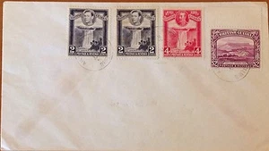 CUBIERTA BRITÁNICA GUIANA 1952 CON SG285, SG309 x2 y $2 SG 318 - Imagen 1 de 1