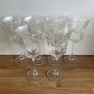 Vintage Eternal Beau Set Of 6 Wine Glasses Ex Condition - Picture 1 of 7