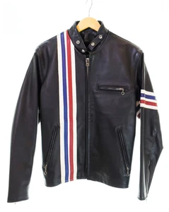 Giacca di pelle SCHOTT foderata monopista nera taglia 671H taglia 38 103MT-1097 - Foto 1 di 9