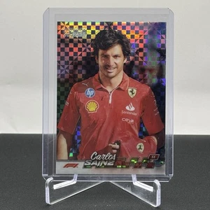 Carlos Sainz Scuderia Ferrari 2024 Topps F1 Paddock Pass X-Fractor Parallel #4 - Picture 1 of 3