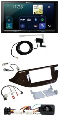 Pioneer 2DIN DAB USB Lenkrad Bluetooth Autoradio für Kia Ceed ab 2012 glänzend o - Bild 1 von 4