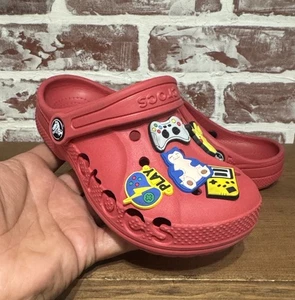 Crocs kids Clogs Size 12 C Red color Slip On Lightweight Sandals - Picture 1 of 9