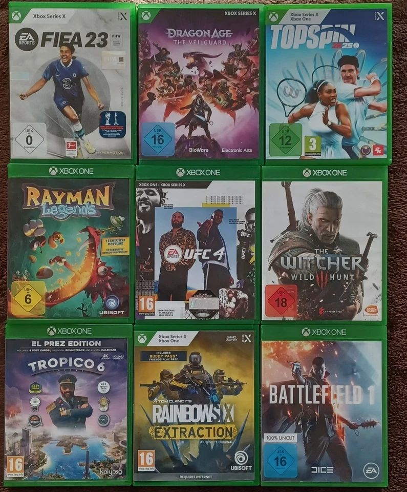 Microsoft XBox Series X Bundle mit 9 Top Games - Bild 1 von 1