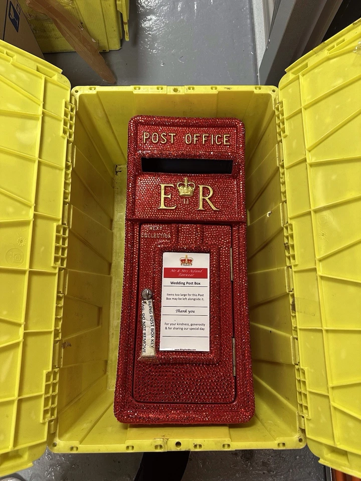 One Of A Kind - Hand Crafted -  Over 3000 Individual Diamanté Red Sparkle Stones - Image 1 of 4