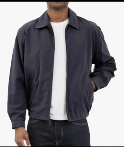 LONDON FOG Men’s Navy Lightweight Zip Front Golf Jacket Size: Medium - Picture 1 of 7