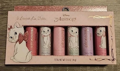 Disney THE ARISTOCATS - MARIE - Lip Balm Set - 6 Piece Scented Lip Balms - NIB - Image 1 of 3