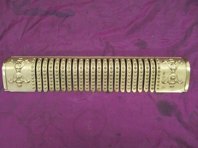 Antiguo radiador de bronce ornamentado / cubierta de placa de ventilación cubierta - pulido 15,75" Foto 1 de 4