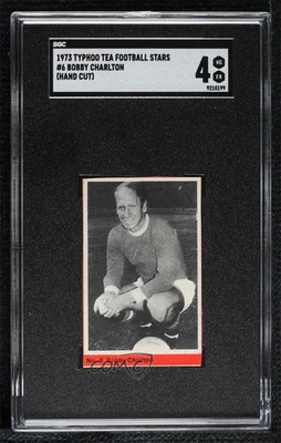 Ty-phoo Tea Football Stars 1973 Bobby Charlton #6 SGC 4 Foto 1 de 2