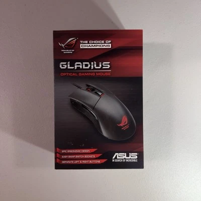 Asus The Choice of Champions Gladius Wired USB Gaming Mouse Lightly Used - Image 1 of 4