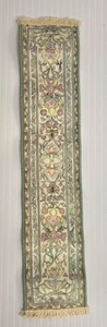 Vintage Keshishian Collection Dollhouse Carpet Rug Runner HEREKE SILK  2x10"  - Picture 1 of 2