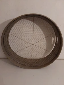 Großes Getreidesieb 65 cm D mit Siebeinsatz Mehlsieb Gartendeko - Bild 1 von 4