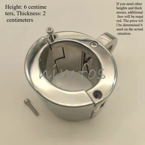 Stainless Steel Customizable Handcuffs Ankle Cuffs Collar Heavy Duty Set SM - Picture 1 of 6