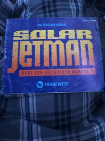 1990 Solar Jetman Hunt For The Golden Warship NES Nintendo Instruction Booklet