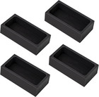 4Pcs 1Kg Graphite Ingot Molds for Gold Silver Copper Aluminum Metal Melting Cast