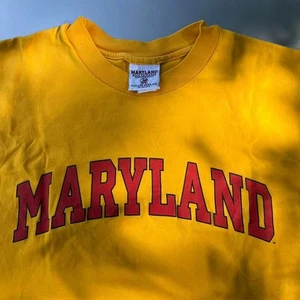 ellow and red vintage University of Maryland tee - Picture 1 of 6