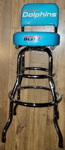 Miami Dolphins NFL Blitz High Back Adjustable Swivel Stool, Arcade1Up - Picture 1 of 5