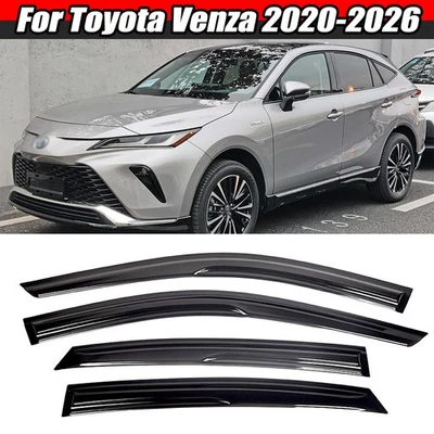 Para Toyota Venza 20-26 JDM 3D Ondulado Estilo Mugen Cinta-On Protector de Lluvia Visera de Ventana Foto 1 de 4