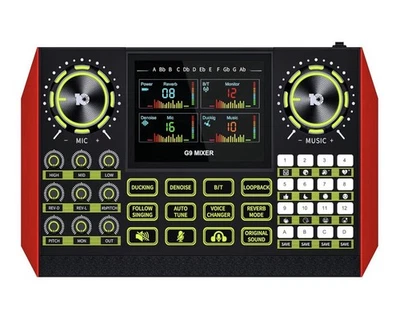 Podcast Equipment Bundle Audio Mixer Sound Board for PC Phone XLR or 3.5mm Mic - Image 1 of 4