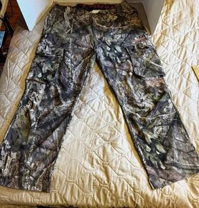 Mossy Oak Lightweight Flat Front Wide Leg Camouflage Cargo Pants Men’s Sz 2X - Picture 1 of 9