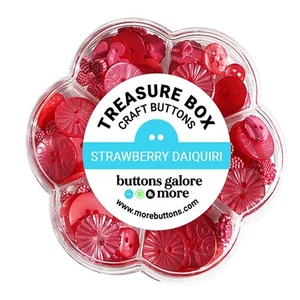 Buttons Galore Treasure Box-Strawberry Daquiri TBX-107 - Picture 1 of 2