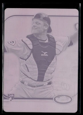 Placa de impresión magenta Topps Finest 2012 Devin Mesoraco RC 1/1 Cincinnati Reds Foto 1 de 2