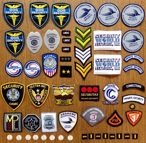 SECURITY & CORRECTIONS PATCH LOT: 50+ Piece Mixed Law Enforcement Police Private - Picture 1 of 6