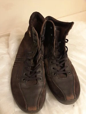 Ermenegildo Zegna Sport BROWN Genuine Leather Streetwear Shoes men's 10 - Image 1 of 4