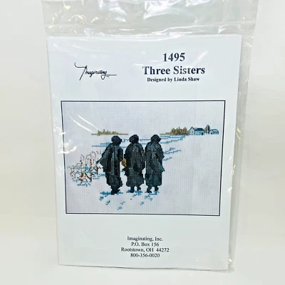 Imaginating Cross Stitch Kit 1495 Three Sisters Pattern by Linda Shaw NOS - Image 1 of 3