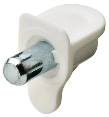 Brand-new & Srtong Hafele White Galvanised 5mm Shelf Support Pegs Pins Plug Stud - Image 1 of 3