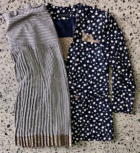 Vintage Anthea Crawford Pleated Skirt Suit Double Breasted Jacket Size 14 BNWOT - Picture 1 of 9