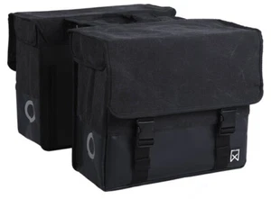 Alforja de lona doble Plus 48L - Negro / Negro mate - Imagen 1 de 1
