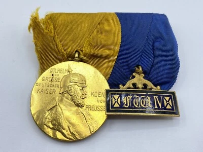 Pre WW1 German Wilhelm Centenary & Long Service Award Mounted Medals - Image 1 of 4