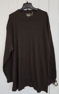 Beyond the Limit Mens Waffle Crew Shirt Brown Big & Tall Thermal Crew Neck 4XL - Picture 1 of 12