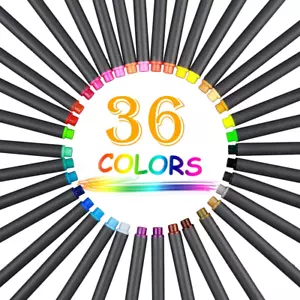 36 single pens Colored Fineliner for Journal Planner Writing Note LIMITED OFFER - Picture 1 of 7