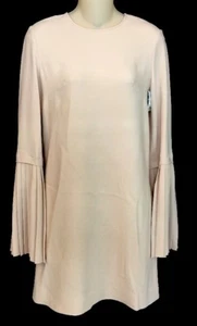 Stella McCartney Dress Pinky Beige Pleated Sleeve Size 38 Us Size 2 - Picture 1 of 10