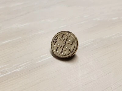 One (1) Tory Burch Replacement Logo Shank Button 0.50" Gold Tone Craft Jewelry - Image 1 of 3