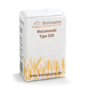 10x 1kg Brotzutaten Weizenmehl Type 550 Vorteilspack - Bild 1 von 1