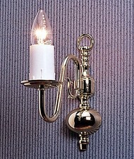 Firstlight Flemish traditional Polished brass single wall light