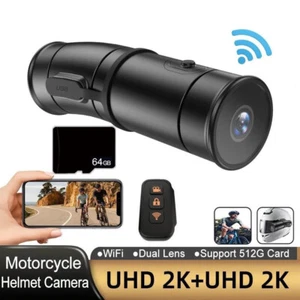 4K Motorcycle Camera Video Recorder Dashcam MotorBike Helmet Camera Night Vision - Picture 1 of 17
