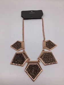Express Halskette Rosegold Glitzer Neu mit Etikett - Bild 1 von 8