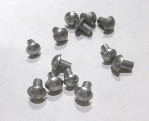 200 Stück 1/8 Zoll x 3/16 Zoll Aluminium Rundkopf Vollnieten - Bild 1 von 4