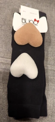 Новый девочек блестящий коллекции черный колена носки размер 6 евро 28-30 США 11-12,5 - Изображение 1 из 4