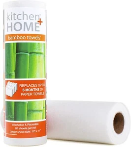 Kitchen + Home Paper Towel Alternative – Heavy Duty Washable Reusable Rayon... - Picture 1 of 7