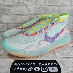 Nike Zoom KD 12 Peach Jam 2019 Teal Tint Basketball CK1195 300 Men's Size 9.5 - Picture 1 of 6