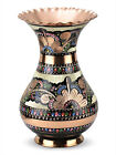 New   100 Copper Handmade Engraved Vase Flower Pot Home Decor 10 Tall   2 Lt