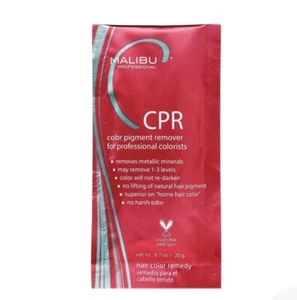 Malibu CPR Color Stain Remover Repair and Hair Processing Cap Pink Packet NEW - Picture 1 of 1