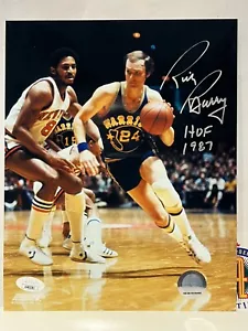 Rick Barry handsigniertes Golden State / Lakers 8x10 Foto mit HOF - JSA /Coa - Bild 1 von 1