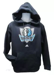 New Dallas Mavericks Mens Sizes S-M-L-XL-2XL Adidas Navy Hoodie - Picture 1 of 5