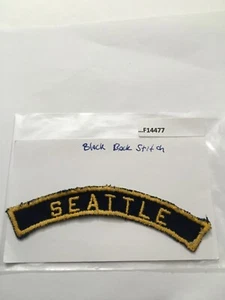 SEATTLE WASHINGTON BLACK BACK STITCH CUB SCOUT CITY STRIP F14477 - Picture 1 of 2