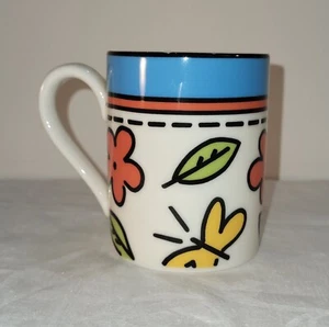 Vtg Villeroy & Boch Coffee Tea Germany 1960's Flower Butterfly - Picture 1 of 8